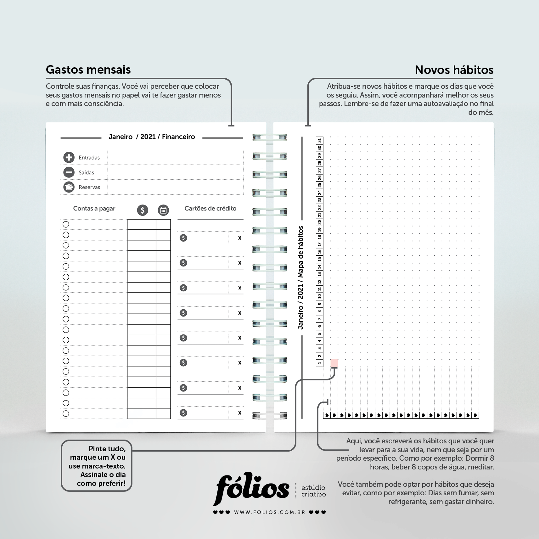 MONO Planner Fólios 2021 (Licença Comercial) - Imagem 14